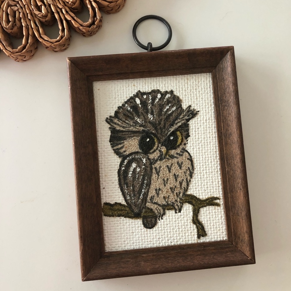 mini owl wall decor